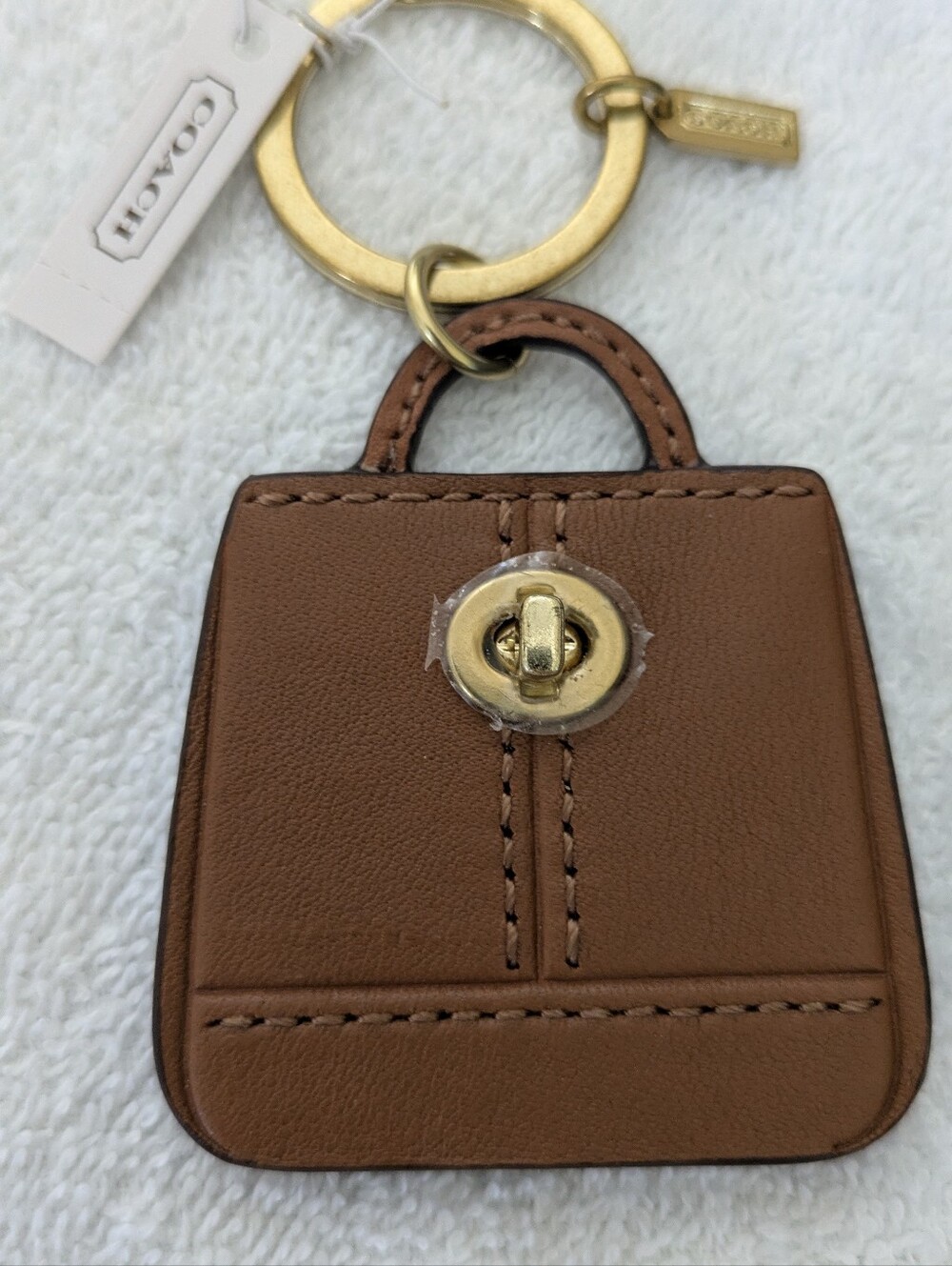 Coach F65741 Park Handbag Key Fob Charm Brittish Tan